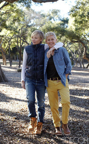 Elle Decor, Ellen DeGeneres, Portia de Rossi Elle Decor, Ellen DeGeneres, Portia de Rossi